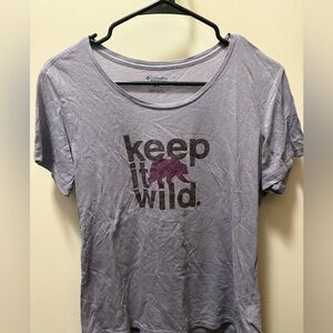 Columbia Purple Graphic Women's Tee